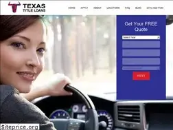 Sites similar to texas-titleloans.com