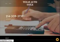 Sites similar to texasautotitleservice.com