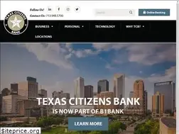 Sites similar to texascitizensbank.com