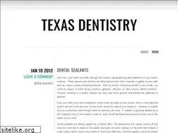 Sites similar to texasdentistry.wordpress.com