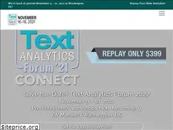 Sites similar to text-analytics-forum.com
