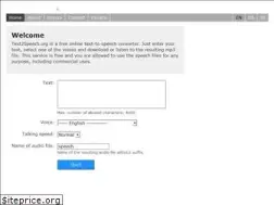 Sites similar to text2speech.org