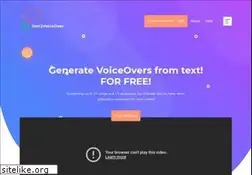 Sites similar to text2voiceover.com