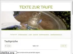Sites similar to texte-zur-taufe.de