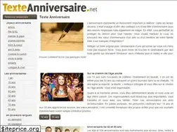 Sites similar to texteanniversaire.net