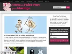 Sites similar to textefairepartmariage.net