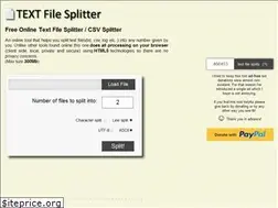 Sites similar to textfilesplitter.com