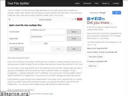 Sites similar to textfilesplitter.org