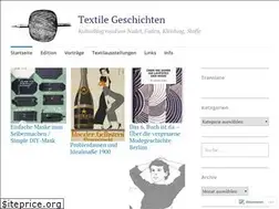 Sites similar to textilegeschichten.net