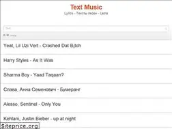 Sites similar to textmusic.info