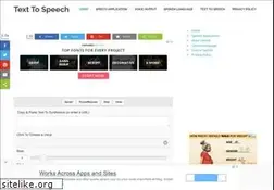 Sites similar to textospeech.info