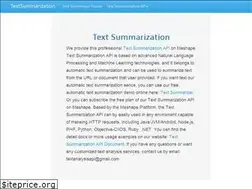Sites similar to textsummarization.net