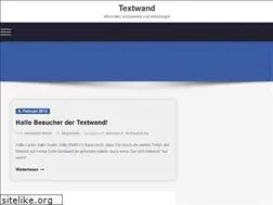 Sites similar to textwand.de