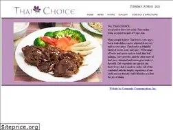 Sites similar to thaichoicerestaurant.com