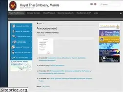 Sites similar to thaiembassymnl.ph