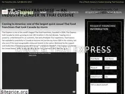 Sites similar to thaiexpressfranchise.com