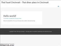 Sites similar to thaifoodcincinnati.com