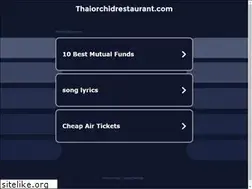 Sites similar to thaiorchidrestaurant.com