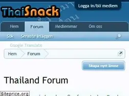 Sites similar to thaisnack.se