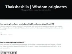 Sites similar to thakshashila.com