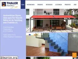 Sites similar to thaler-metallbau.de