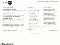 Sites similar to thaleskreis.de