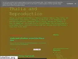 Sites similar to thaliaandreproduction.blogspot.com