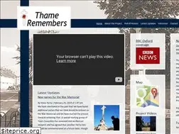 Sites similar to thameremembers.org