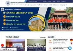 Sites similar to thanhdong.edu.vn