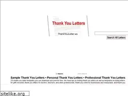 Sites similar to thankyouletter.ws