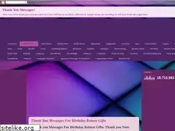 Sites similar to thankyoumessagesforyou.blogspot.com