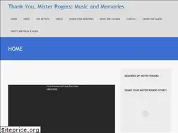 Sites similar to thankyoumisterrogers.com