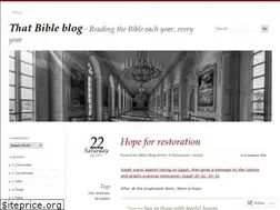 Sites similar to thatbibleblog.com