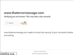 Sites similar to thaterrormessage.com