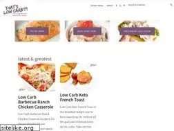 Sites similar to thatslowcarb.com