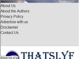 Sites similar to thatslyf.com