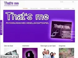 Sites similar to thatsme-gesellschaftsspiel.com