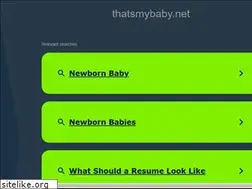 Sites similar to thatsmybaby.net