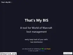 Sites similar to thatsmybis.com
