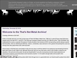 Sites similar to thatsnotmetal.blogspot.com