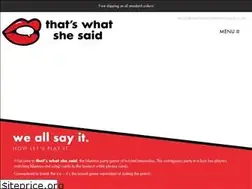 Sites similar to thatswhatshesaidgame.com