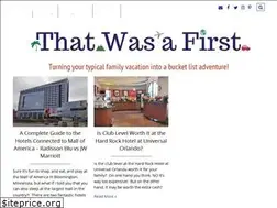 Sites similar to thatwasafirst.com