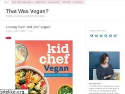 Sites similar to thatwasvegan.com