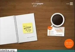 Sites similar to thatwhitepaperguy.com