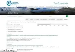 Sites similar to the-cryosphere-discuss.net
