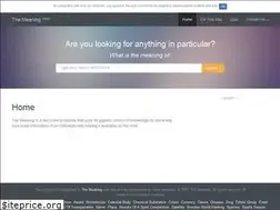 Sites similar to the-meaning.com