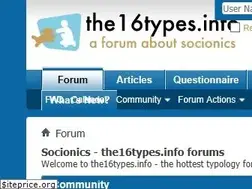 Sites similar to the16types.info