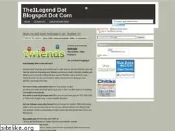 Sites similar to the1legend.blogspot.com