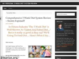 Sites similar to the3weekdietsystem.com