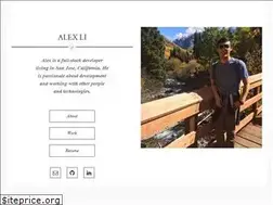 Sites similar to thealexli.com